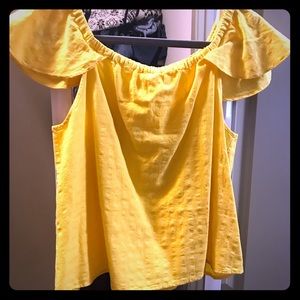 J. crew yellow summer top